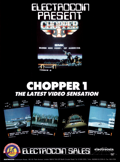 Chopper I (US set 3) MAME2003Plus Game Cover